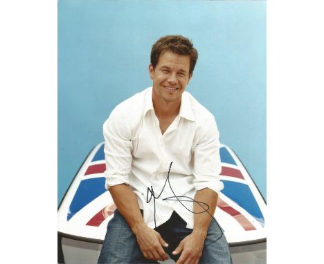 Mark Wahlberg signed 10 x 8 colour Photoshoot Portrait Photo, from in person collection autographed at.  Good Condition. All 
