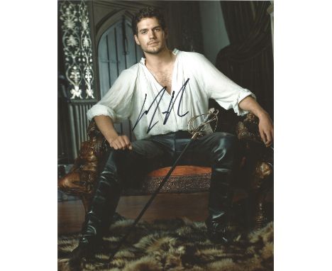 Henry Cavill signed 10 x 8 colour The Tudors Portrait Photo, from in person collection autographed at Baftas London 2015. Goo