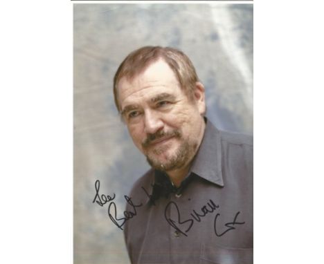 Brian Cox signed 10 x 8 colour Photoshoot Portrait Photo, from in person collection autographed at TV Studios London 2015 ded