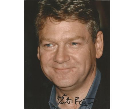 Kenneth Branagh signed 10 x 8 colour Portrait Photo, from in person collection autographed at Theatre London 2016. Good Condi