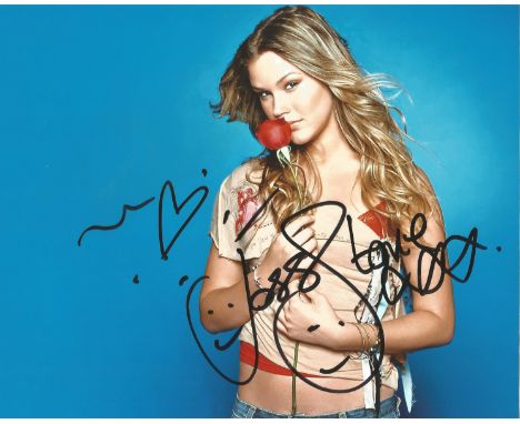 Joss Stone signed 10 x 8 colour Music Photoshoot Portrait Photo, from in person collection autographed at ITV Studios London 