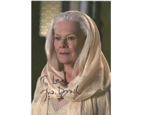 Judi Dench signed 10 x 8 colour Jane Horrocks signed 10 x 8 colour Photoshoot Portrait Photo, from in person collection autog