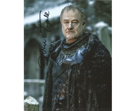Owen Teale signed 10 x 8 colour Game Of Thrones Portrait Photo, from in person collection autographed at Theatre London 2016.