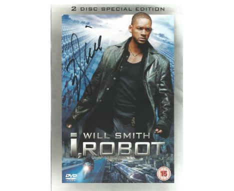 Will Smith signed I Robot, signed on the front cover. 2 discs and a sleeve for the case. Contains over 4 hours of special fea