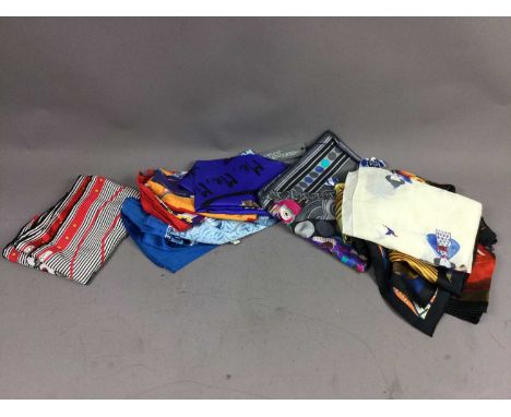 LOT OF LADY'S VINTAGE SCARVES,including a Lulu Guinness example