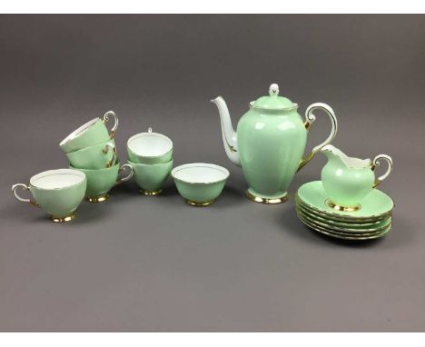 TUSCAN FLORAL DECORATED PART TEA SERVICE,along with a further part tea service