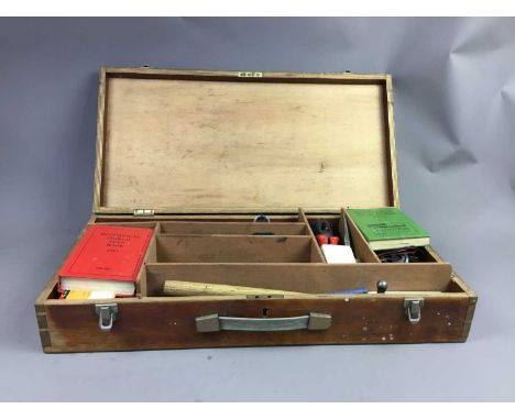 LOT OF VINTAGE HAND TOOLS,contained in a wooden box