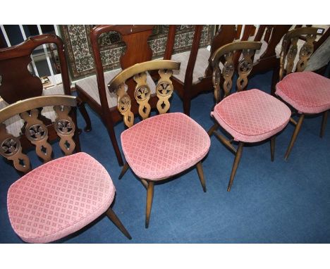 A set of four Ercol chairs