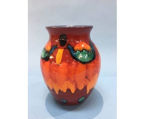 A Poole pottery 'Volcano' vase