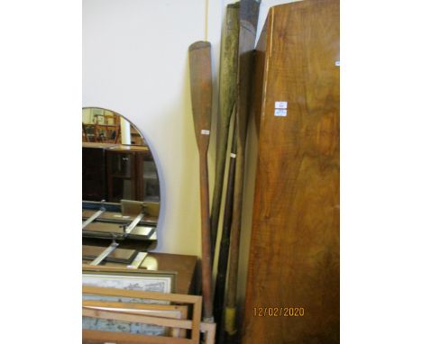 FOUR VINTAGE OARS 