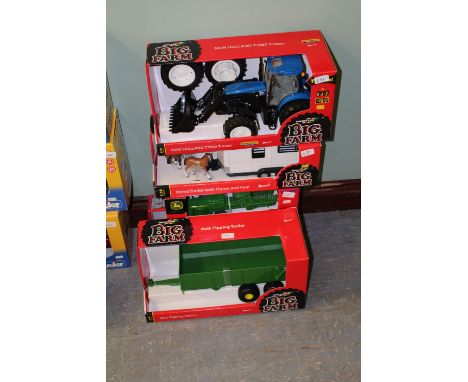 Britains New Holland tractor, baler, trailer, horsebox etc