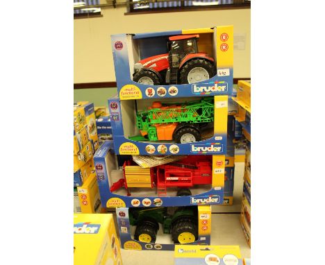 Bruder JD tractor, potato harvester etc