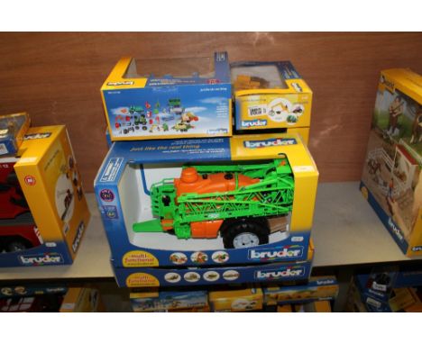 Bruder Class tractor, spreader, mower etc