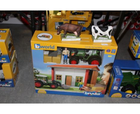 Bruder barn, tractor, cattle etc