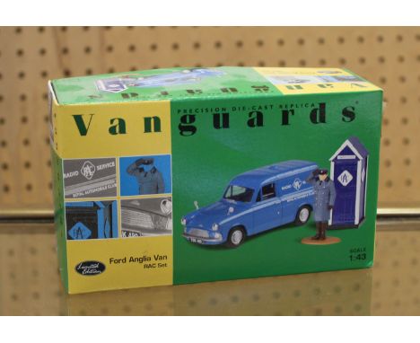 A Vanguard RAC Ford Anglia Van set, No. VA00413 (boxed)