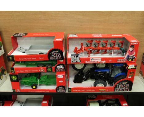 Britains New holland tractor, bailer, spreader etc
