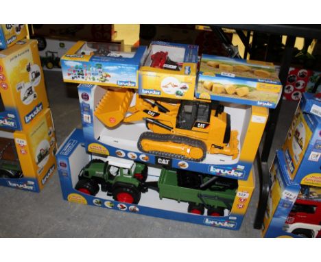 Bruder Verio tractor, trailer, CAT Dozer etc