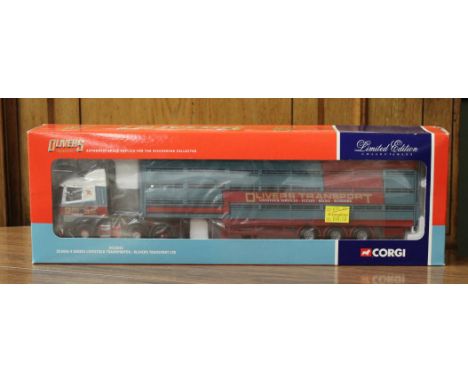A Corgi diecast set - 'Scania 4 Series Livestock Transporter', Olivers Transport Livery CC12222 (boxed)