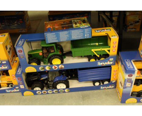 Bruder New Holand tractor trailer, other tractor trailer etc