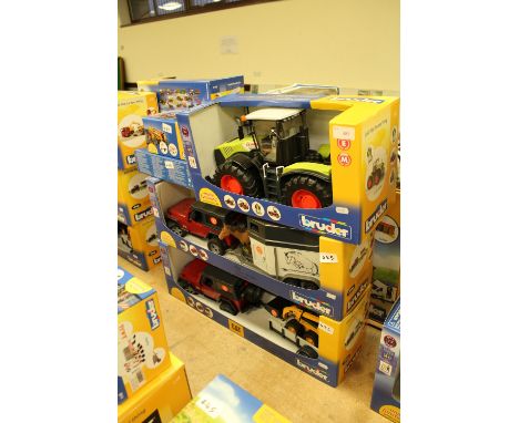 Bruder jeep, horse box, Class tractor etc 