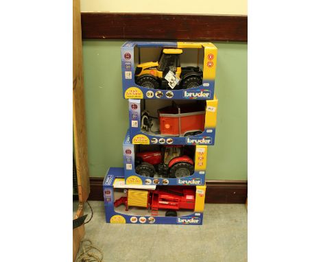 Bruder Case tractor, JCB Fast trac, potato harvester etc