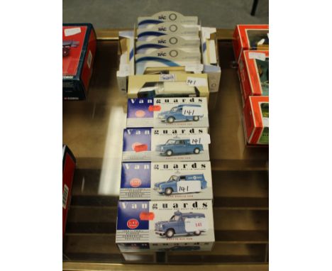 Four Vanguards 'RAC' model vehicles including Austin A35 van, and seven other RAC model vehicles (all boxed)