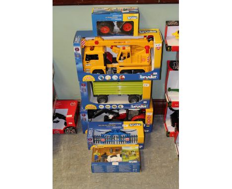 Bruder MAN crane, tractor, trailer etc