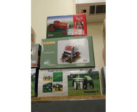 3 Collectors models, Valmet tractor, Class LB80 and laser tractor 