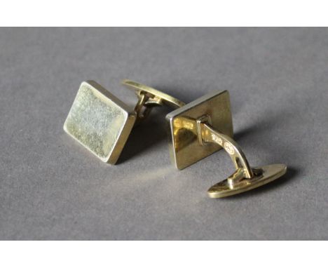 A pair of Georg Jensen silver gilt cufflinks, design No. 84 by Fleming Eskildsen, bearing import marks for London 1966 Slight