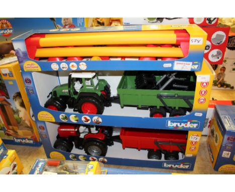 Bruder MF tractor/trailer and other etc