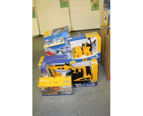 Bruder CAT construction toys, MF tractor etc