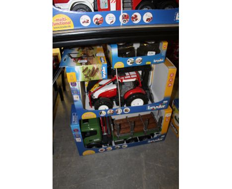 Bruder Scania logging truck, tractor etc