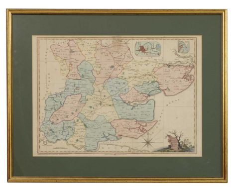 Essex. Chapman &amp; Andre, a Map of the County of Essex from an Actual Survey, originally published, 1777, this ed. pub. Che