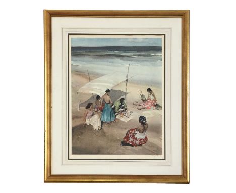 Sir William Russell FlintGitanas a la GaleraFrost &amp; Reed signed colour printSigned in pencil under with blind stamp68 x 5