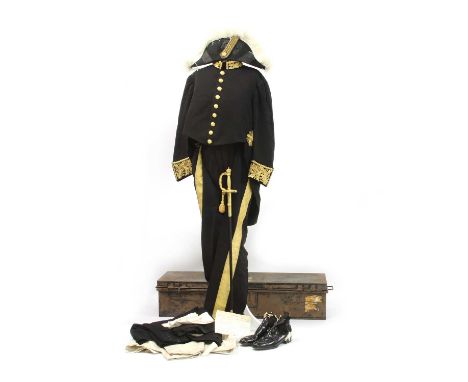 A Diplomatic Corps uniform, belonging to Dadiba Merwanji Dalal (1870-1941), who was the second high commissioner for India an
