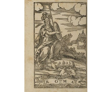  50 Martinelli, Fioravante. Roma ricercata nel suo sito. Roma, Gaetano Zanobi, 1761. In 8° (170 x 110 mm); [2], 228 pagine. A
