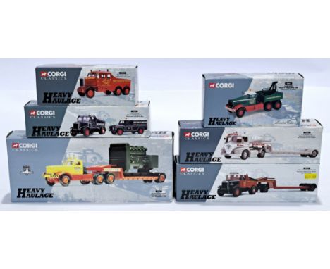 Corgi, a boxed 1:50 scale Heavy Haulage group. Although unchecked for completeness, conditions generally appear to be Excelle