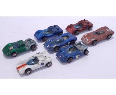 Hot Wheels (Red Liners) a mixed unboxed group. Conditions generally appear Fair to Good. See photo.&nbsp;