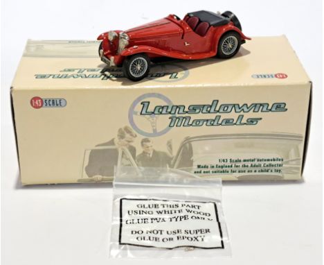 Lansdowne Models, a boxed 1:43 scale LDM.63a 1938 AC 16/80 Sports Roadster "Top Down". Condition appears to be Good (some sma