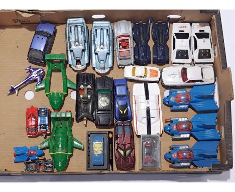 Corgi and similar, an unboxed mixed group of TV &amp; Film. Conditions generally appear to be Fair to Good Plus, play worn. S