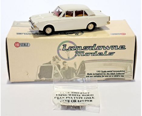 Lansdowne Models, a boxed 1:43 scale LDM.41 1964 Ford Corsair 4 Door Saloon "Ermine White". Condition appears to be Excellent