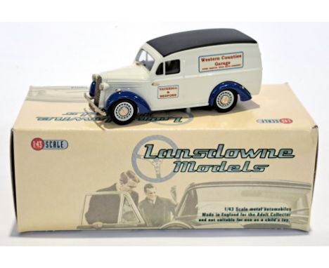 Lansdowne Models, a boxed 1:43 scale LDM.69 1948 Bedford PC Van "Western Counties". Condition appears to be Excellent to Near