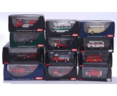 Schuco a mixed boxed group (1/43 scale) Vehicles. Conditions generally appear Excellent Plus in generally Good Plus boxes.&nb