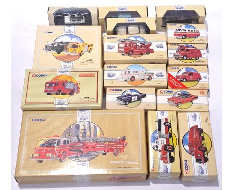 Corgi Classics a mixed boxed Fire Engine related group and similar. Conditions generally appear Excellent in generally Good P