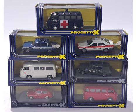 Progetto K a mixed boxed group. Conditions generally appear Excellent Plus in generally Good boxes.&nbsp;