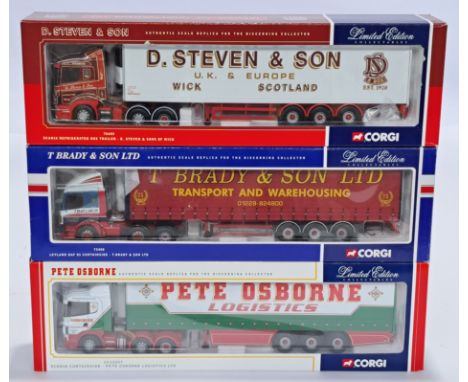 Corgi, a boxed 1:50 scale truck group. Although unchecked for completeness, conditions generally appear to be Excellent in Ex