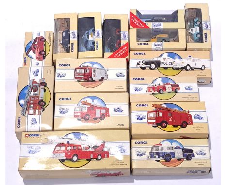 Corgi Classics a mixed boxed Fire Engine related group and similar. Conditions generally appear Excellent in generally Good P