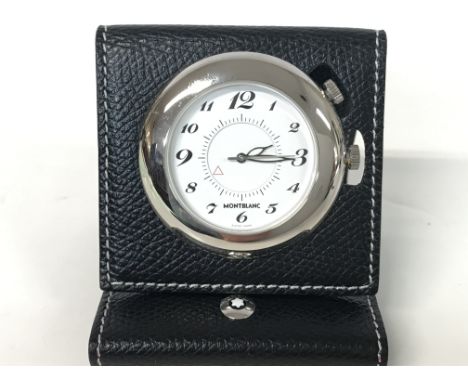 Travel alarm clock by Montblanc, postage cat d