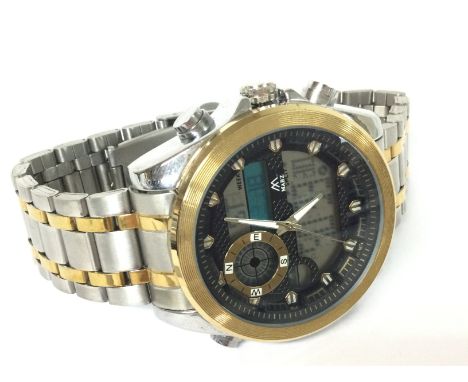 Gents quartz Mabz digital watch, seen working. Class A postage.