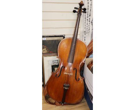 A cello and bow